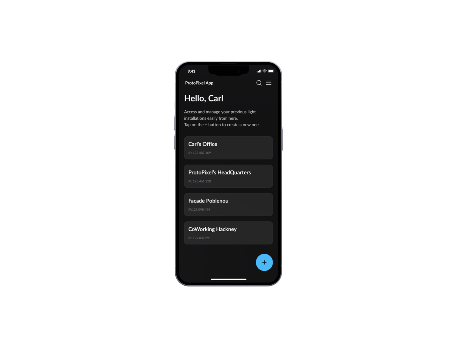 ProtoPixel Control App | Holders Wireless Lighting Control